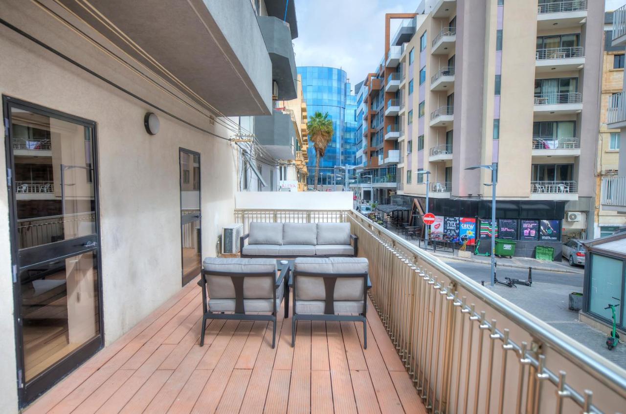 2Bedroom With Large Terrace In Paceville Jpor1-1 San Ġiljan Kültér fotó
